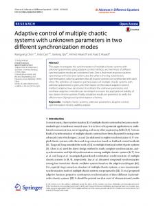 Adaptive control of multiple chaotic systems with