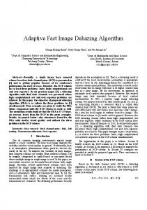 Adaptive Fast Image Dehazing Algorithm - IEEE Xplore