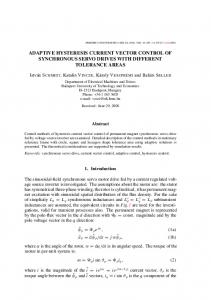 adaptive hysteresis current vector control of synchronous servo drives ...