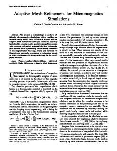 Adaptive Mesh Refinement for Micromagnetics Simulations