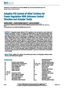 Adaptive PID Control of Wind Turbines for Power ... - IEEE Xplore