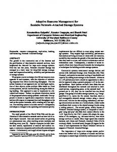 Adaptive Resource Management for Scalable ... - Semantic Scholar