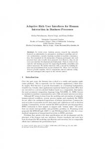 Adaptive Rich User Interfaces for Human Interaction in ... - Springer Link