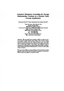 Adaptive Simulated Annealing for Energy Minimization Problem in a ...