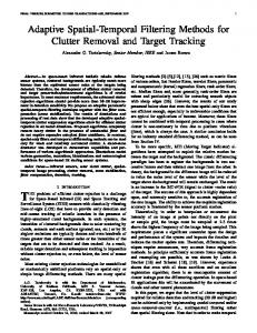 Adaptive Spatial-Temporal Filtering Methods for Clutter Removal and ...