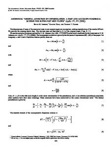 ADDENDUM: ''ORBITAL ADVECTION BY ... - IOPscience