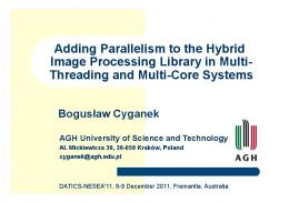 Adding Parallelism to the Hybrid Image Processing Library in Multi