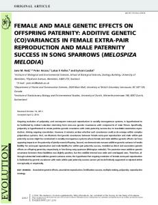 additive genetic - Wiley Online Library