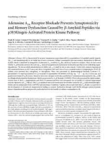 Adenosine A2A Receptor Blockade Prevents Synaptotoxicity and ...