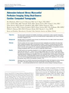 Adenosine-Induced Stress Myocardial Perfusion ... - Semantic Scholar