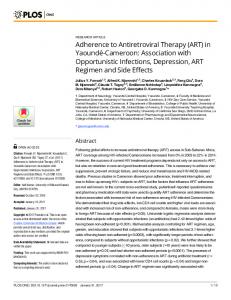 Adherence to Antiretroviral Therapy - Semantic Scholar