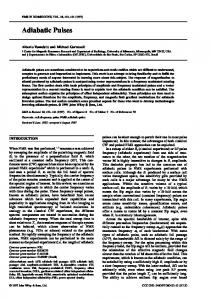 Adiabatic pulses - Semantic Scholar