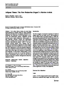 Adipose Tissue - Springer Link