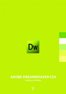 ADOBE DREAMWEAVER CS4