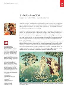 Adobe Illustrator CS6 What's New - Adobe CS6