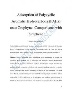 Adsorption of Polycyclic Aromatic Hydrocarbons