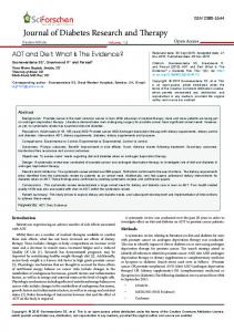 ADT and Diet - Sci Forschen