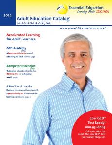 Adult Education Catalog