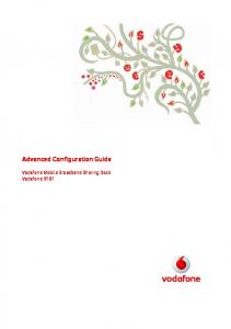 Advanced Configuration Guide - Vodafone