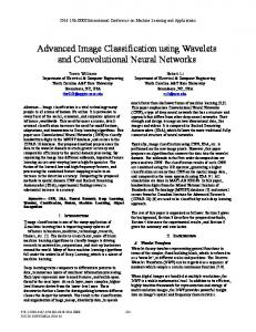 Advanced Image Classification using Wavelets and Convolutional ...