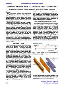 Advanced Materials for Future Phase II LHC Collimators