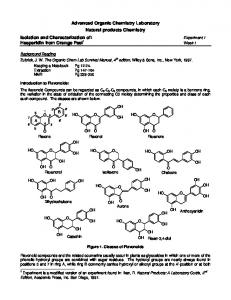 Advanced Organic Chemistry Laboratory