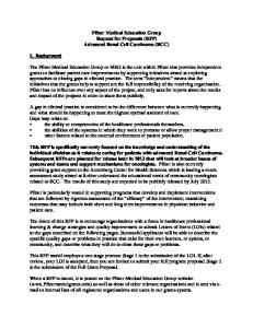 Advanced Renal Cell Carcinoma - Pfizer