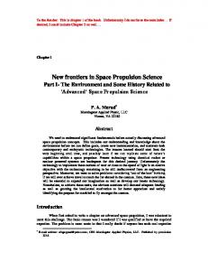 'Advanced' Space Propulsion Science