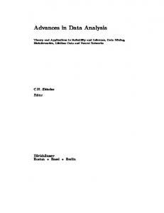 Advances in Data Analysis