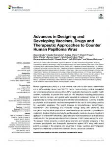 Advances in Designing and Developing Vaccines