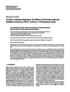 Aerobic Training Modulates the Effects of Exercise-Induced Oxidative ...