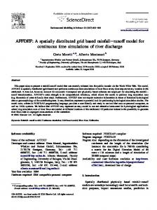 AFFDEF: A spatially distributed grid based ... - Semantic Scholar