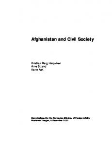 Afghanistan Civil Society