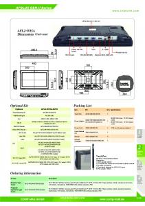 AFOLUX GEN II Series AFL2-W15A Dimensions (Unit ... - Comp-Mall