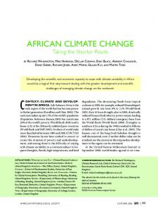 african climate change - CiteSeerX