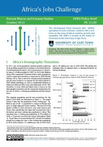 Africa's Jobs Challenge - Africa Portal