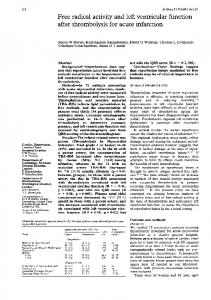 after thrombolysis for acute infarction - Europe PMC