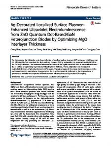 Ag-Decorated Localized Surface Plasmon ... - Semantic Scholar