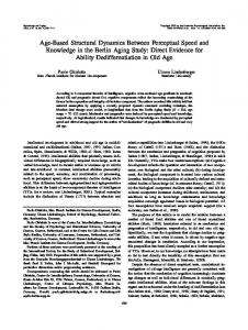 Age-Based Structural Dynamics Between