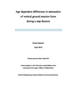 Age dependent differences in attenuation of vertical ... - CiteSeerX