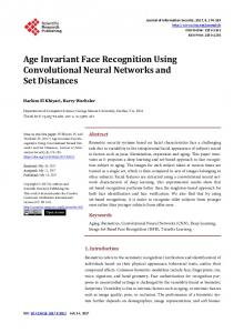 Age Invariant Face Recognition Using Convolutional Neural Networks