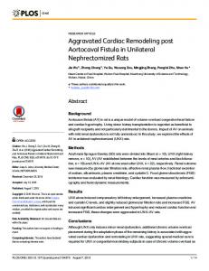 Aggravated Cardiac Remodeling post Aortocaval