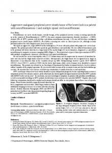 Aggressive malignant peripheral nerve sheath tumor of ... - Hippokratia