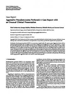 Aggressive Pseudomyxoma Peritonei: A Case Report with an Unusual ...