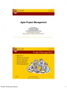Agile Project Management Project Management?