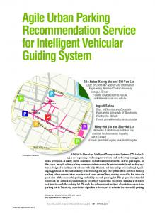 Agile Urban Parking Recommendation Service for ... - IEEE Xplore