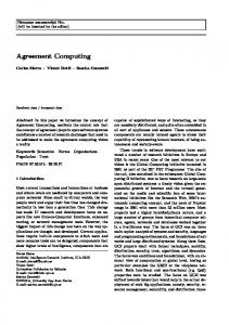 Agreement Computing - Semantic Scholar