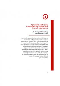 Agricultural biodiversity conservation and food