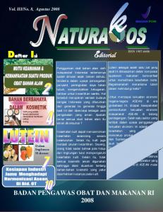 Agustus 2008. Vol. III/No. 8 - Badan Pengawas Obat dan Makanan