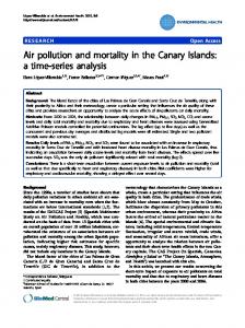 Air pollution and mortality in the Canary Islands: a ... - BioMedSearch